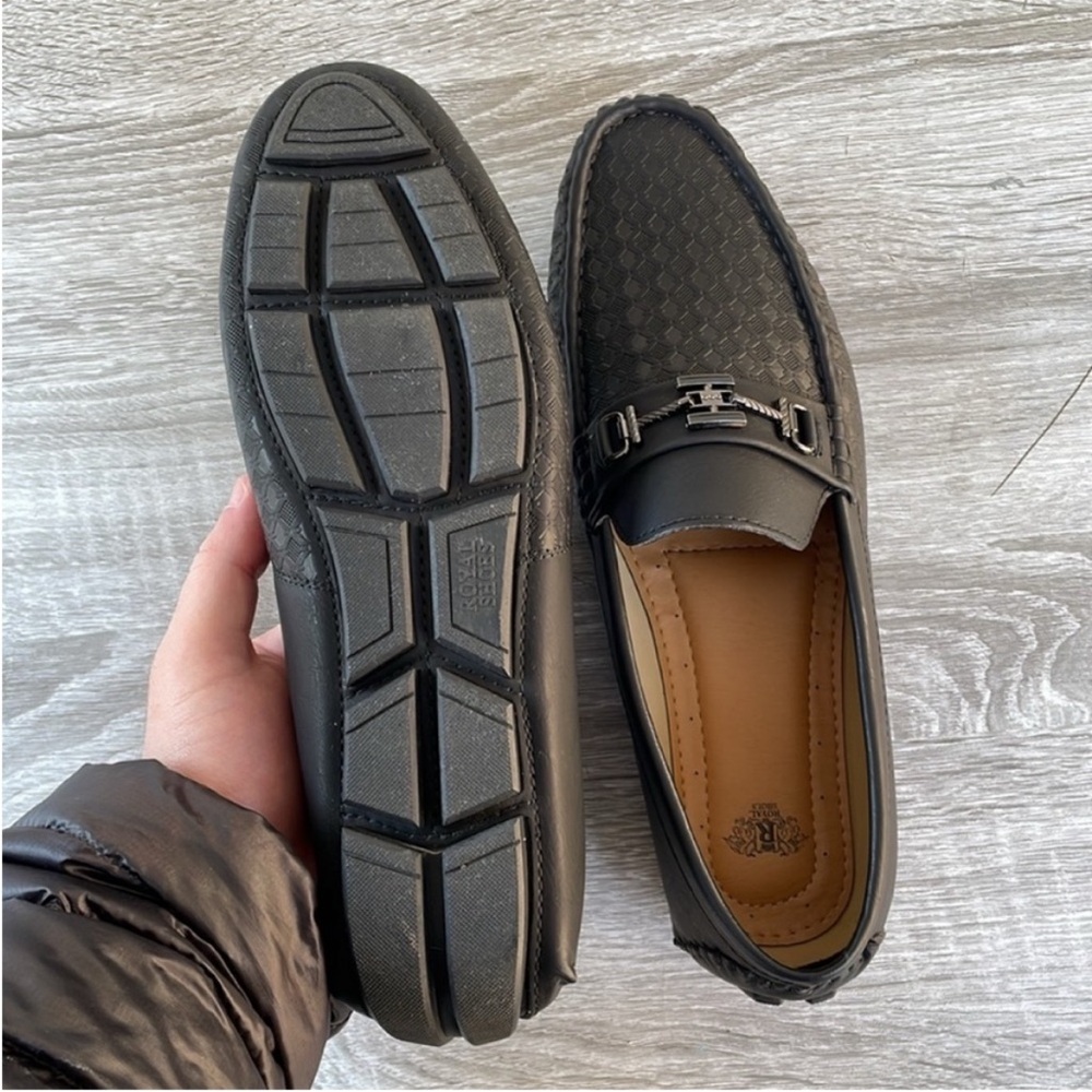 Royal Mens Driver Shoes Black Size 9 (Brand New) - Picture 8 of 11